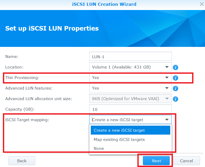 Synology iscsi настройка windows