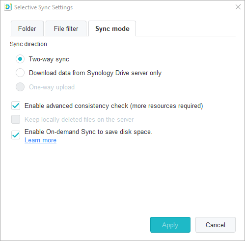 synology drive sync photos