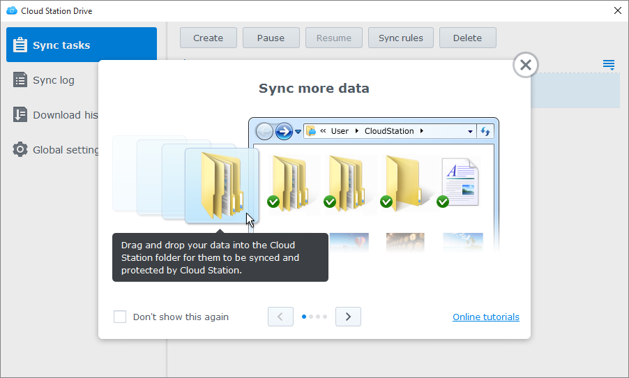 synology cloud station drive sync missing files