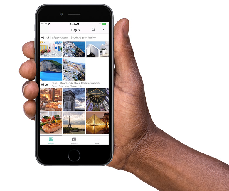 Search and share memories effortlessly