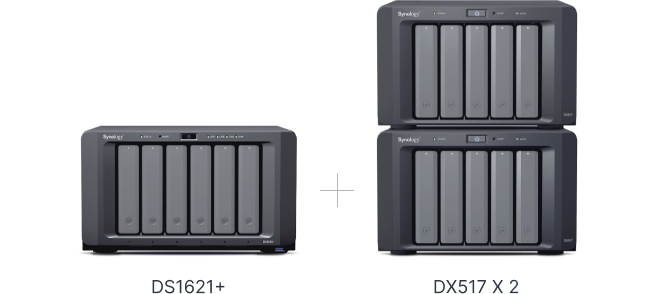 Pack Serveur NAS SYNOLOGY DiskStation DS1621plus + 2*4TB HDD