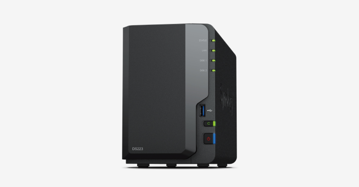Synology - serveur de stockage (nas) - ds218play - 2 baies - boitier nu  SYNOLOGY Pas Cher 