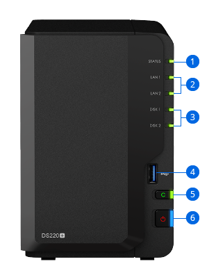 [6TB HDD付き]Synology NAS DS220+