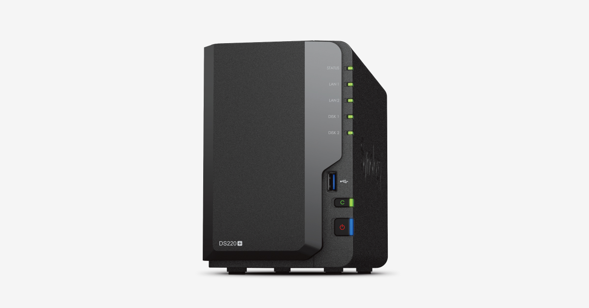 Synology DiskStation DS220+ 2 Bay NAS (Network Attached Storage) - DS220  for sale online